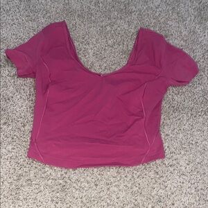Lululemon Pink Short Sleeve Top